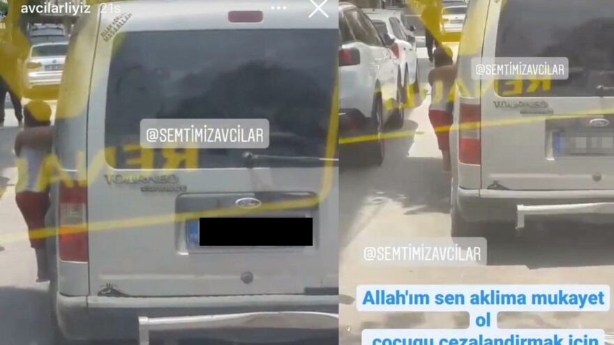 Çocuğunu seyir halindeki araçtan sarkıttı, ifadesi ‘pes’ dedirtti
