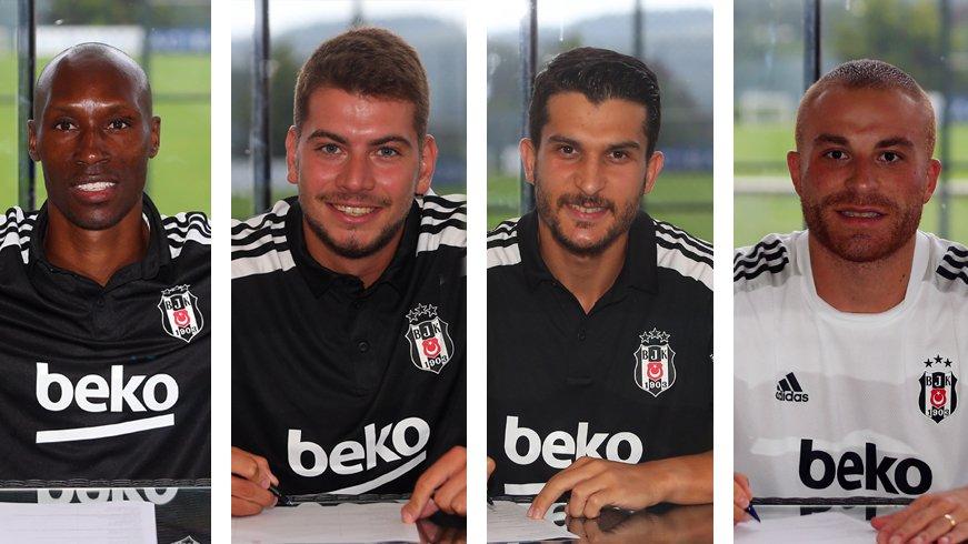Beşiktaş’ta Gökhan Töre, Atiba Hutchinson, Necip Uysal ve Utku Yuvakuran imzaladı
