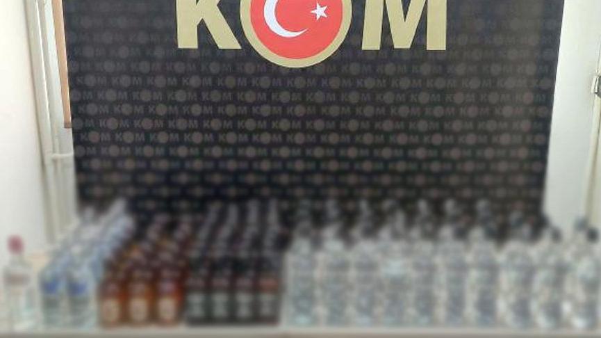 Tekirdağ’da 82 şişe kaçak içki ele geçirildi