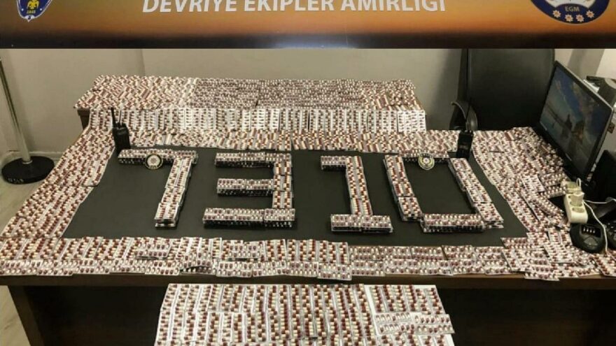 İzmir’de 7 bin uyuşturucu hap ele geçirildi