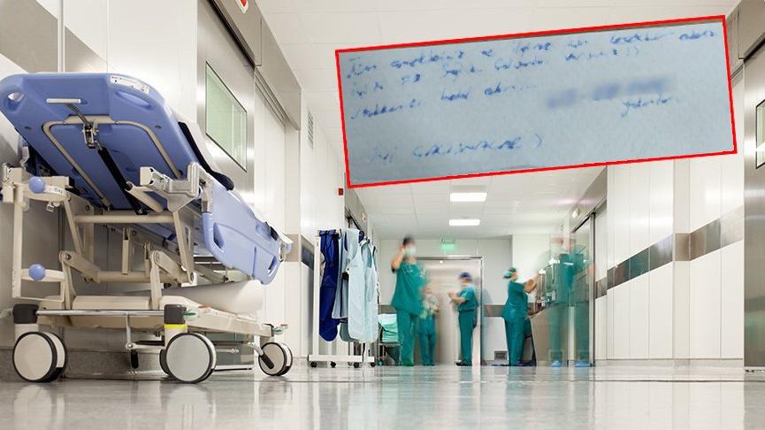 Sağlık çalışanları bu notu hastanede buldu! Valilik teşekkür mesajı yayımladı