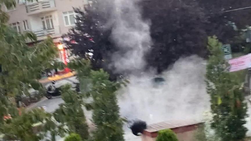 Kağıthane’de şüpheli çanta paniği! Fünye ile patlatıldı