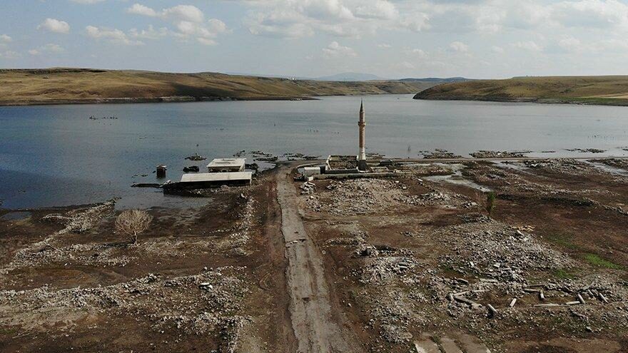 Sular çekildi, yeniden ortaya çıktı