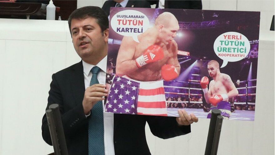 Milletvekilinden tütün, ekmek ve boksörlü gönderme