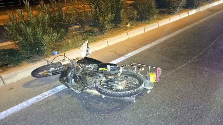 Yaya geçidinde motosikletin çarptığı yaya öldü