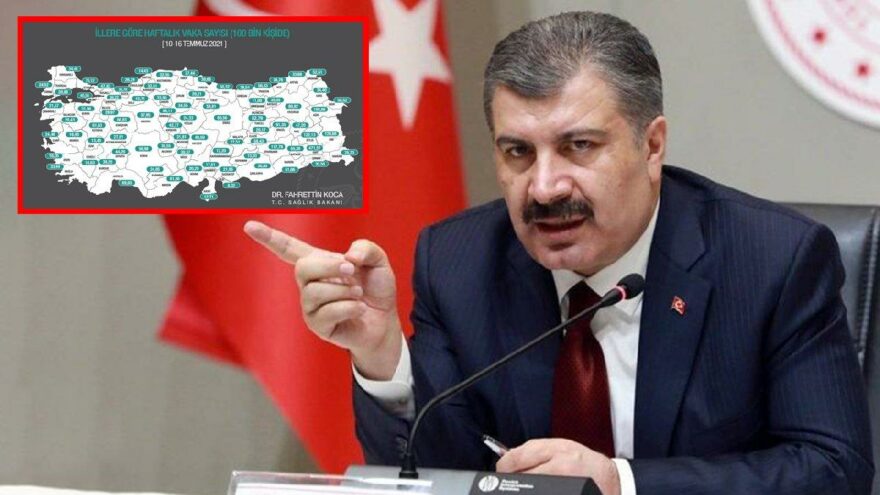 Sağlık Bakanı Fahrettin Koca il il açıkladı! İşte vaka sayısı en çok artan iller