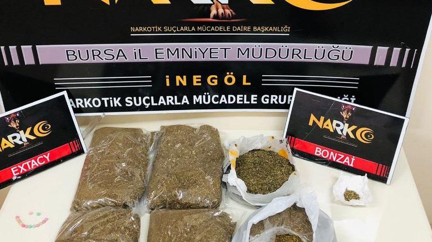 Bursa’da operasyon: 2.5 kilo uyuşturucu ele geçirildi