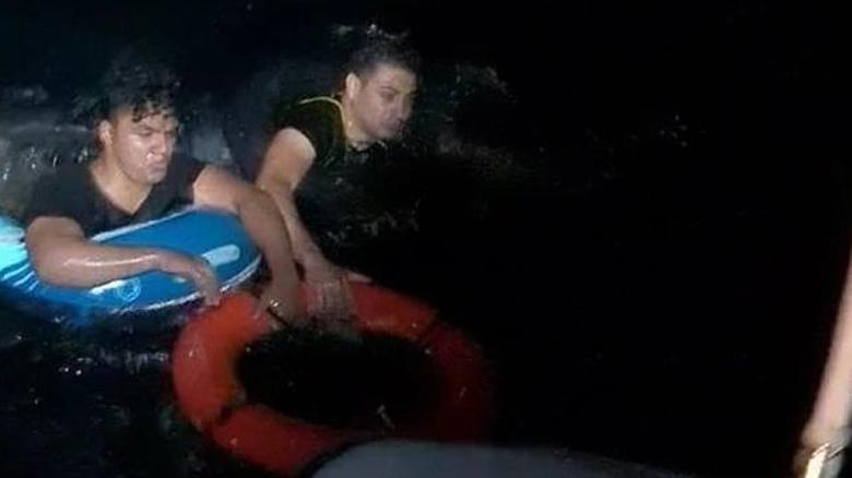Deniz yatağı ile Yunan Adasına geçmeye çalıştılar