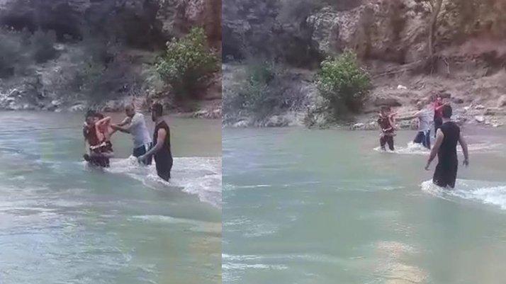 Piknik yaparken sular yükseldi, vatandaşlar mahsur kaldı