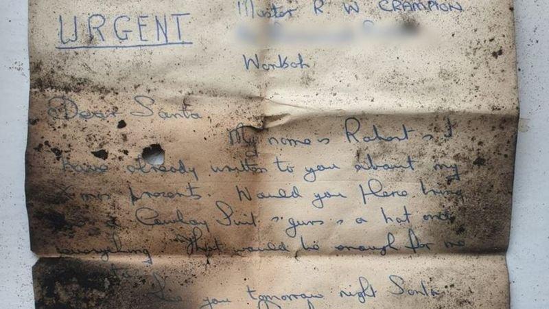Şömine bacasından çıktı! Mektubun sahibi her yerde aranıyor
