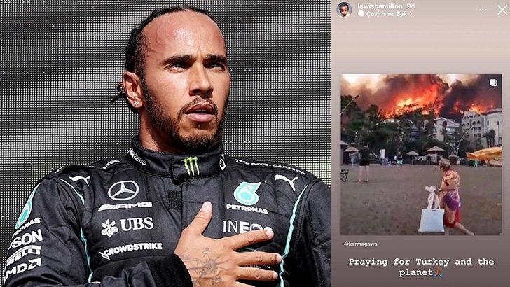 Lewis Hamilton sosyal medya hesabından Türkiye mesajı paylaştı!