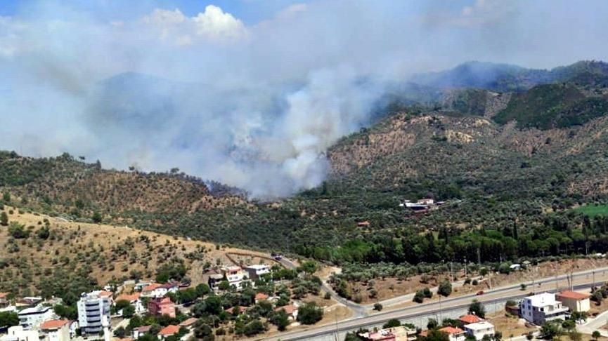 Milas’ta bir kişi yangın çıkardığı iddiası ile tutuklandı