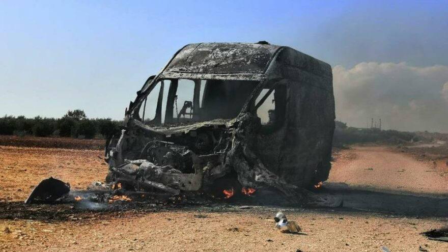 Halep’te terör örgütü PKK sivil savunma ekiplerini hedef aldı