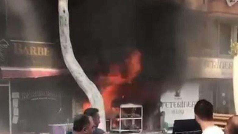 Turizm merkezinde çıkan yangın korku dolu anlar yaşattı