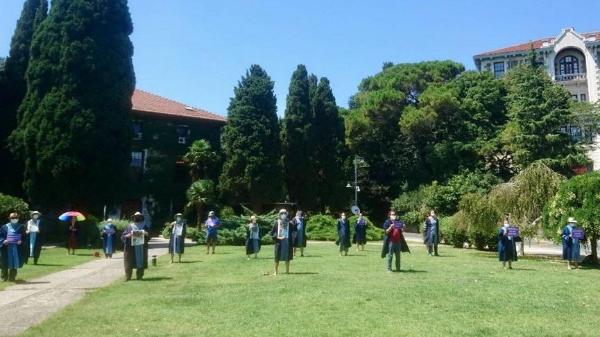 Boğaziçili akademisyenler nöbete devam etti