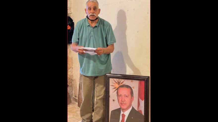Dükkanına Erdoğan fotoğrafı asan Filistinliye para cezası iddiası