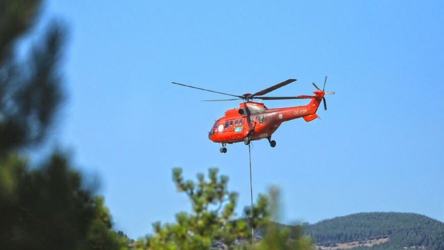 WWF’nin kırmızı helikopteri 4 günde 322 sorti yaptı