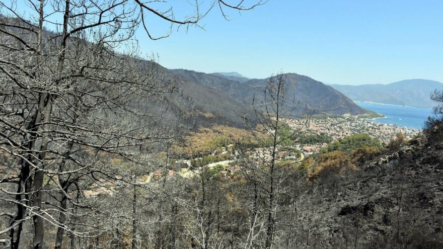 Marmaris’te yürek burkan manzara