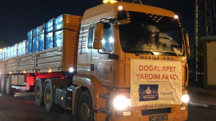 İBB, sel bölgesine kurtarma ekibi ve yardım gönderdi