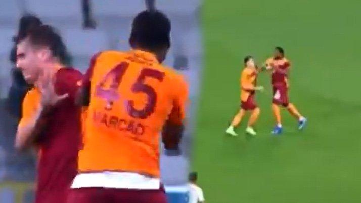 Galatasaray’da inanılmaz olay! Marcao takım arkadaşı Kerem Aktürkoğlu’na saldırdı…