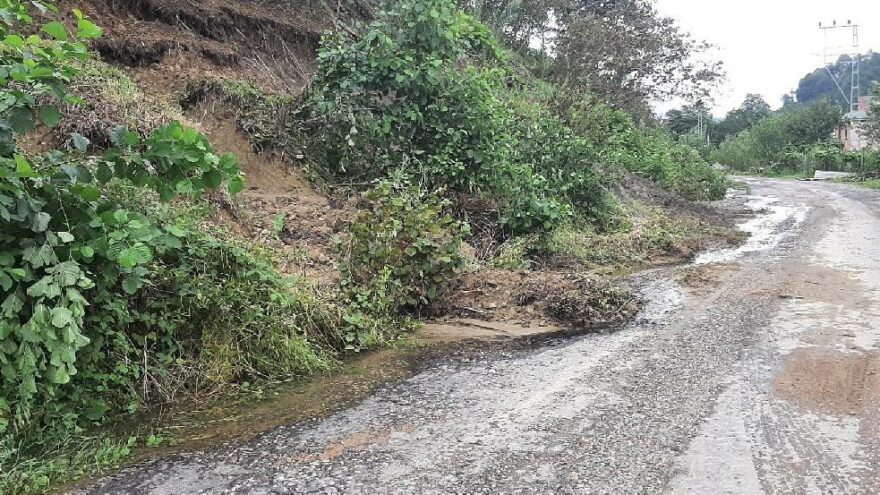 Ordu’da 7 günlük yağışta 671 heyelan