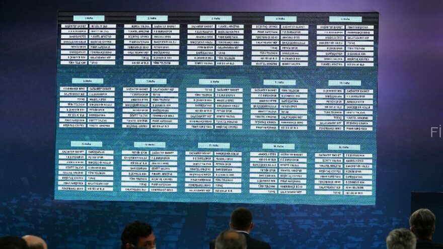Basketbol Süper Ligi fikstür çekimi yapıldı