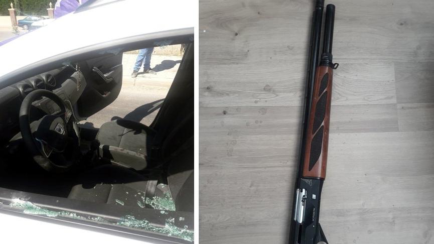 Seyir halindeki sünnet aracına silahlı saldırı