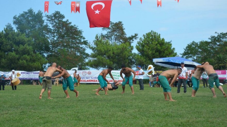 Samsun’da başpehlivan Recep Taslak