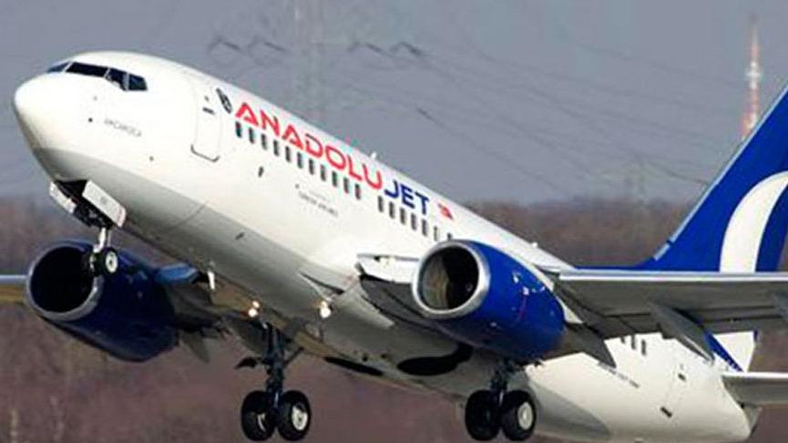 Anadolujet uçağına asılsız bomba ihbarı