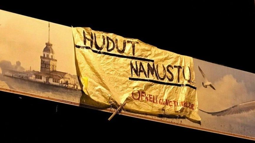 ‘Hudut Namustur’ pankartı asan gence saldırıda bir gözaltı