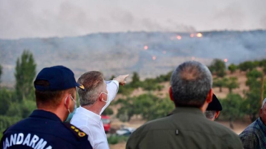 Bir orman yangını da Gaziantep’te