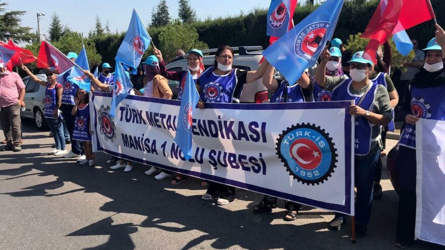 Türk Metal-Sen işten çıkarılan 58 üyesi için eylem yaptı