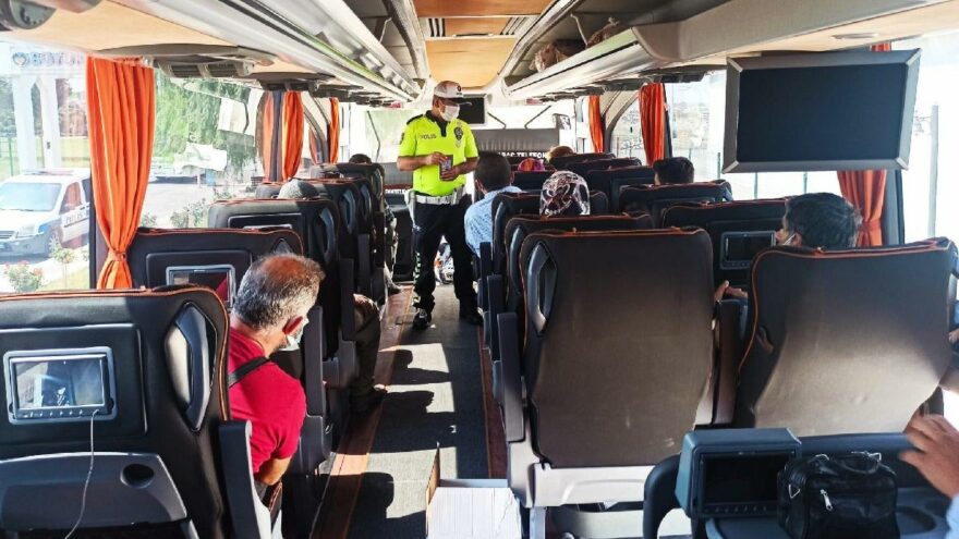 Dört günde 24 bine yakın yolcu otobüsü denetlendi