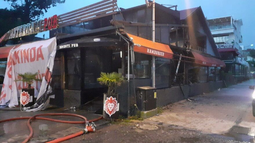 2 kişinin öldürüldüğü eğlence mekanı yeniden açılış öncesi yandı