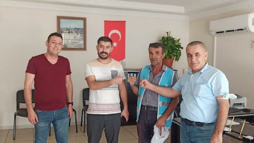 Temizlik işçisi buldu, tereddüt etmeden teslim etti