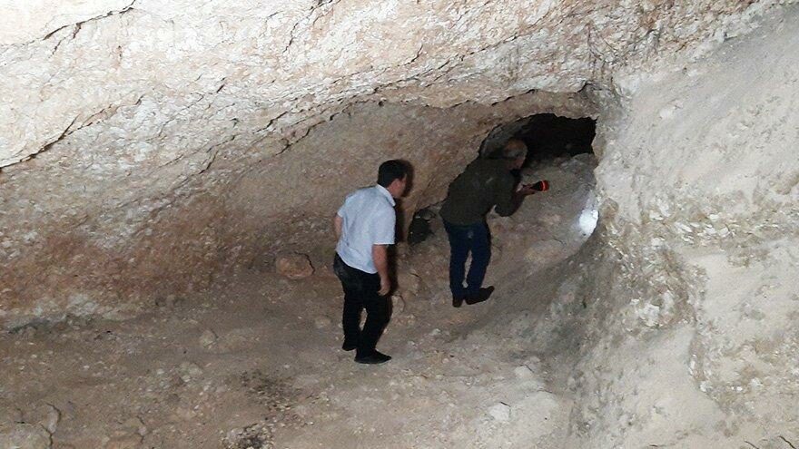 Foseptik çukuru kazarken tarihi tünel ortaya çıktı