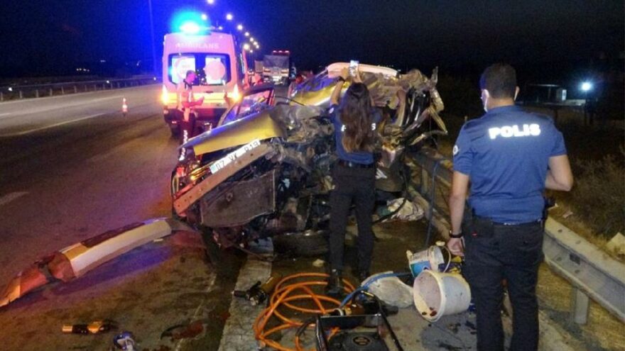 Feci kaza: 2 ölü, 2’si ağır 5 yaralı