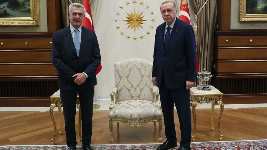 Erdoğan, BM Mülteciler Yüksek Komiseri Grandi’yle görüştü