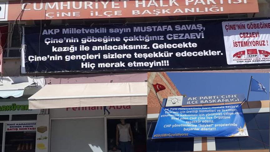 AKP ile CHP’nin pankart savaşı