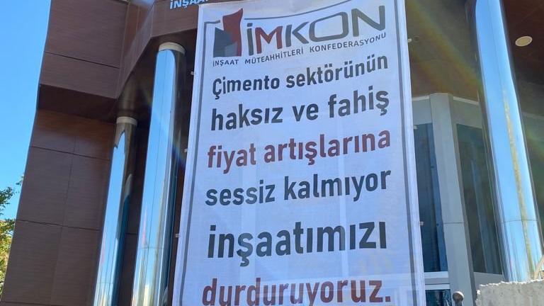 Müteahhitler inşaatları durdurmaya başladı