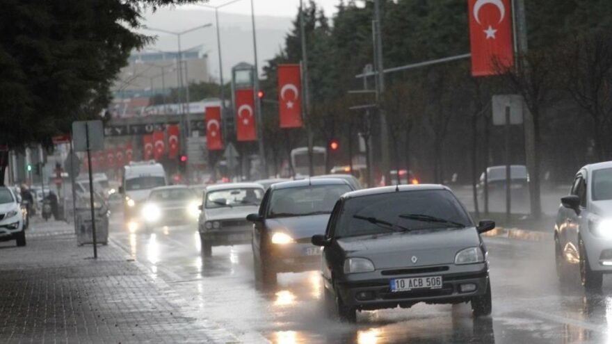 Balıkesir ve çevresi için kuvvetli yağış uyarısı
