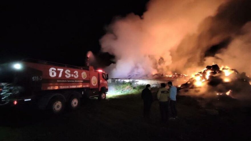 Karabük’te besi çiftliği cayır cayır yandı, hayvanlar son anda kurtarıldı