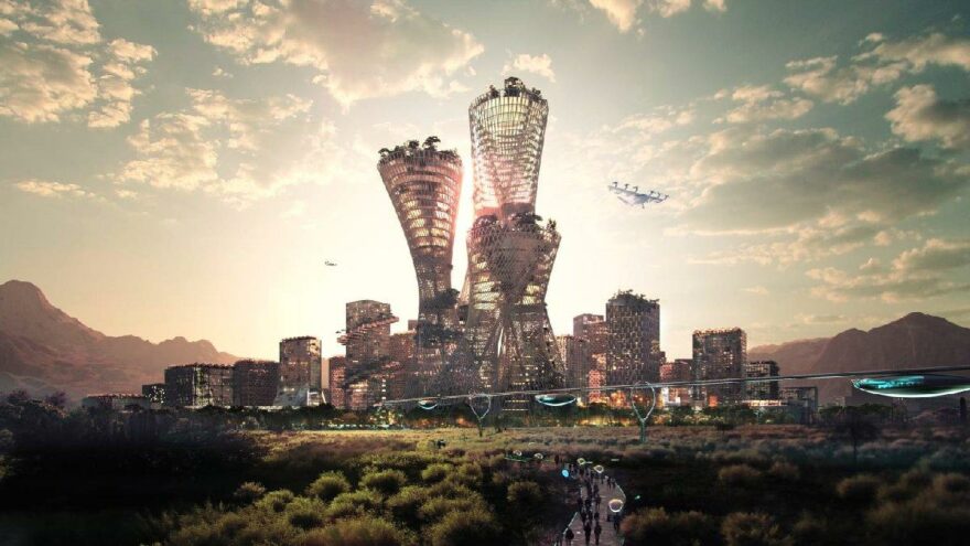 Çölün ortasına 400 milyar dolarlık şehir kurulacak