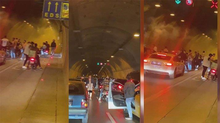 Asker eğlencesi için Kağıthane Tüneli’ni kapattılar
