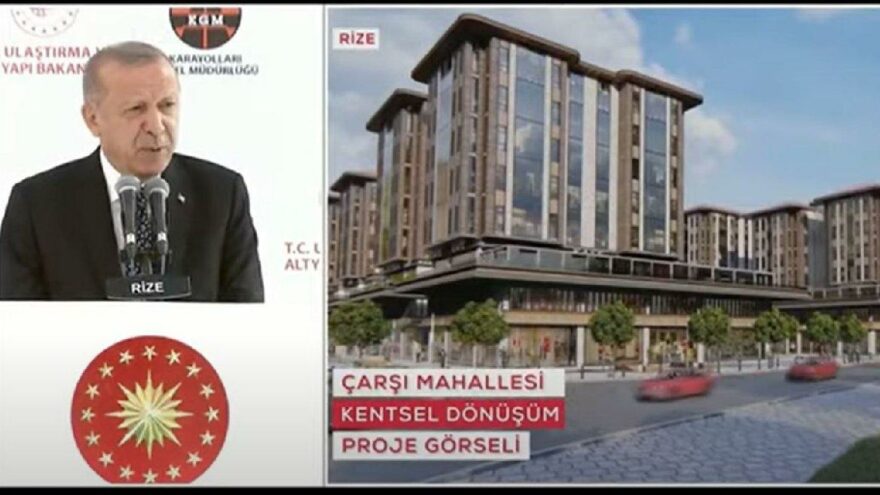 Yeni Rize projesi için 308 milyon liralık özel davet