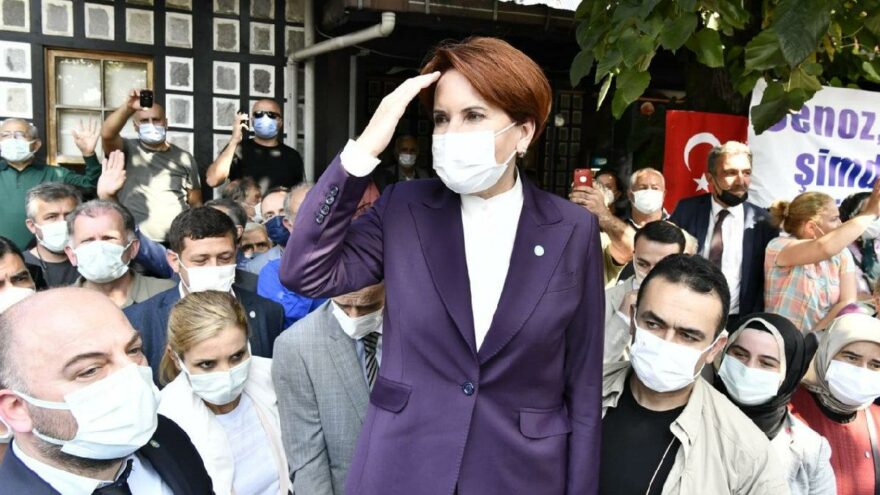 Akşener’e Trabzon’da sloganlı karşılama