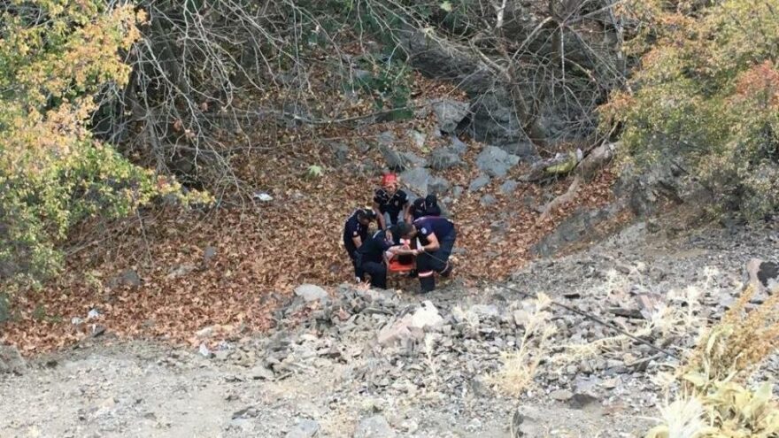 Tuvaletini yapmak isterken uçurumdan yuvarlandı