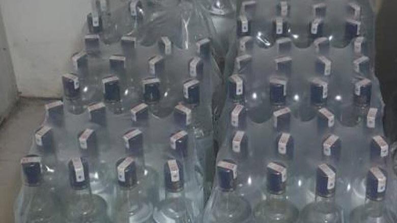 Otelde 332 litre sahte içki ele geçirildi
