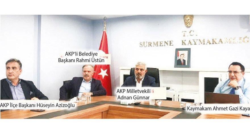 Kaymakamdan AKP’ye sunum Afet yardımında AKP’den şov!