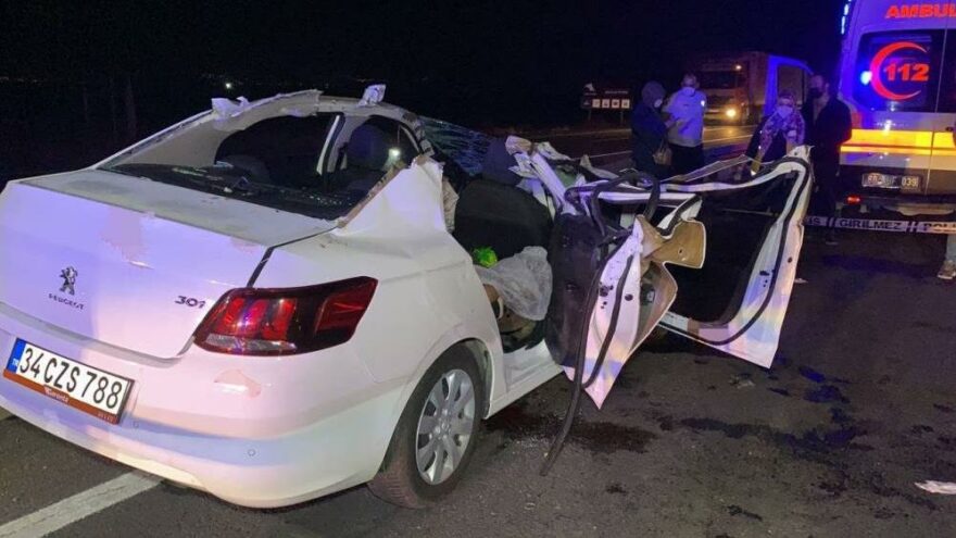 Aksaray’da düğün yolunda feci kaza: 2 ölü, 4 yaralı